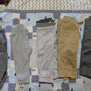 Cat & Jack Kids Joggers - Gray, Tan, and Blue